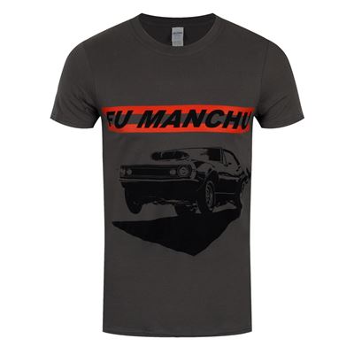 Fu Manchu T-Shirt Muscles Homme Gris Foncé