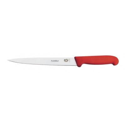 Couteau à dénerver/filet de sole 20cm, manche fibrox rouge Victorinox