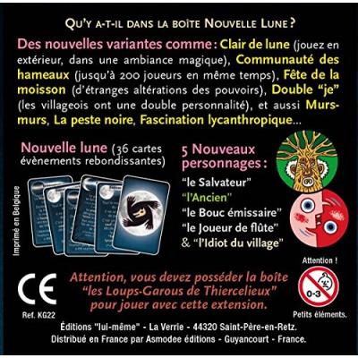 Jeu Dambiance Asmodee Les Loups Garous De Thiercelieux Cartes Extension La Nouvelle Lune Jeux De Societe Jeux Et Jouets Petitonoordwijk Nl