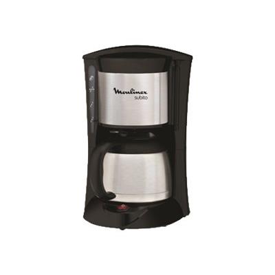 Moulinex Subito FT1105 NL - koffiezetapparaat - opgeruwd roestvrij staal/zwart