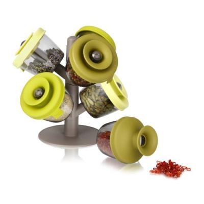 VACU VIN POPSOME POT À HERBES ET ÉPICES VERT SET DE 6