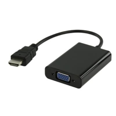 Hdmi adapter cable hdmi - vga + 3.5 mm 0.20 m black valueline vlmp34900b0.20
