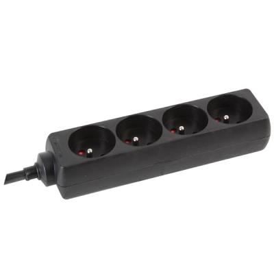 Bloc multiprise, 4 prises avec gaine rétractile pour étiquetage personnalisé velleman eb4stb-5