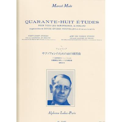 Mule marcel - 48 etudes d'apres ferling - saxophone-Leduc