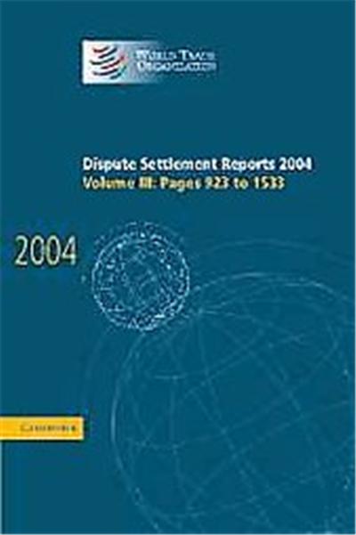 Dispute Settlement Reports 2004, World Trade Organization
