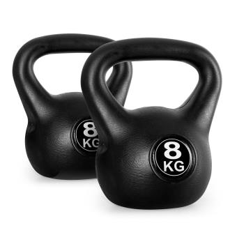 Klarfit Kettlebell set poids d'entrainement haltères 2x8kg - 1