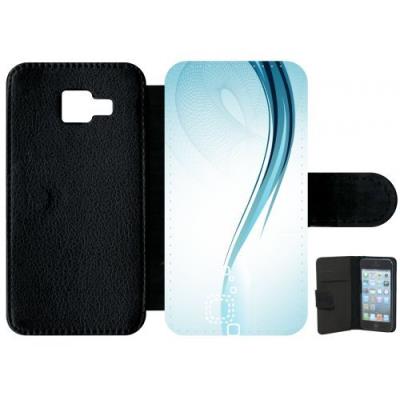 Etui samsung galaxy a3 2016 forme bleu arrondi