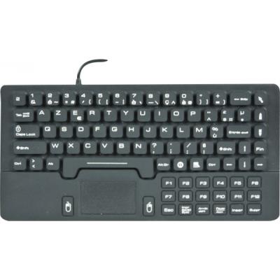 Clavier /touchpad Compact en Silicone Rigide usb Noir