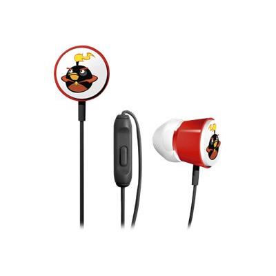 Gear4 Angry Birds Space Deluxe Tweeters Black Bomber - koptelefoon