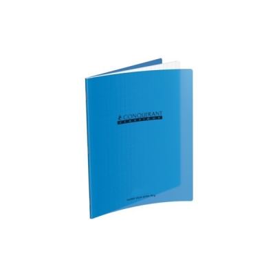 Conquerant cahier agrafe 240x320 polypro bleu 90g 48p seyes classique 400006760