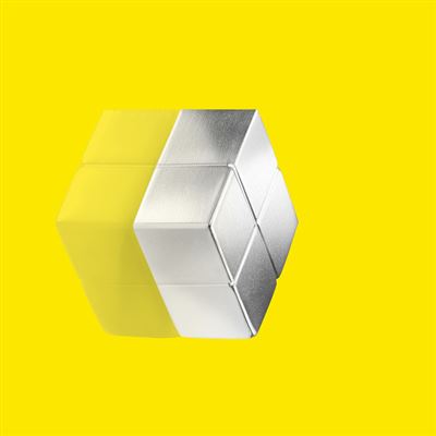Sigel SI-GL195 Aimant Pour Panneau De Verre 20x20x10mm Argent Extra Fort 1 Pièce