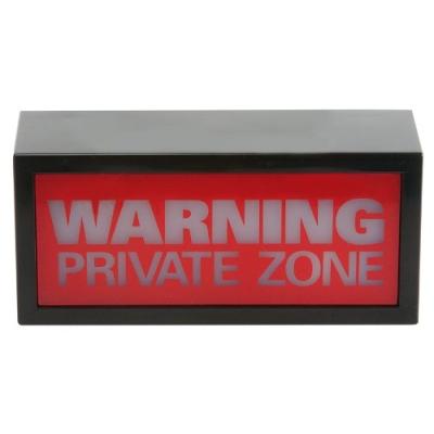 WANTED WA0857 LUMIÈRE WARNING PRIVATE ZONE