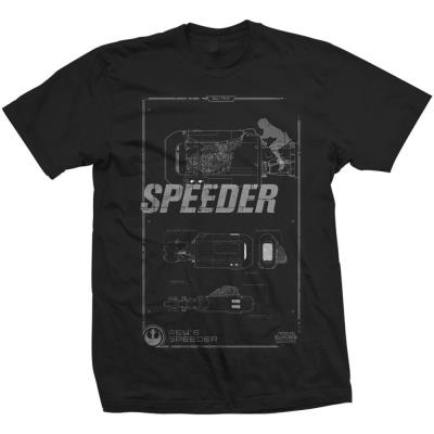 Star Wars Episode VII - T-Shirt Rey's Speeder Tech (M)