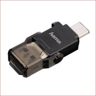 Hama-lect. Cartes usb 3.1, microsd, usb 3.1 type-c, usb 3.0 type-a, noir