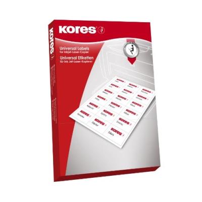 Kores lot de 100 feuilles détiquettes universelles blanc 99,1 x 139 mm l99139
