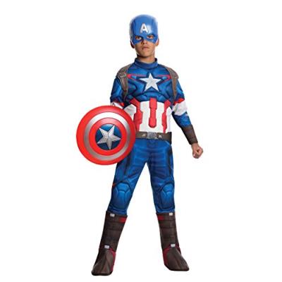 Marvel - i-610425l - déguisement pour enfant - luxe captain america - avengers 2 - taille l