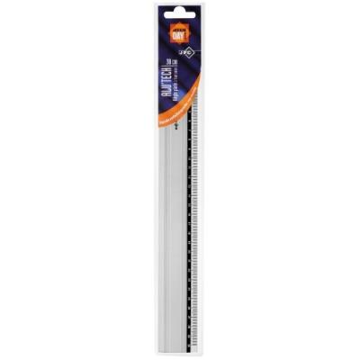 Jpc alu tech règle plate en aluminium technique antiderapante 20 cm 910245