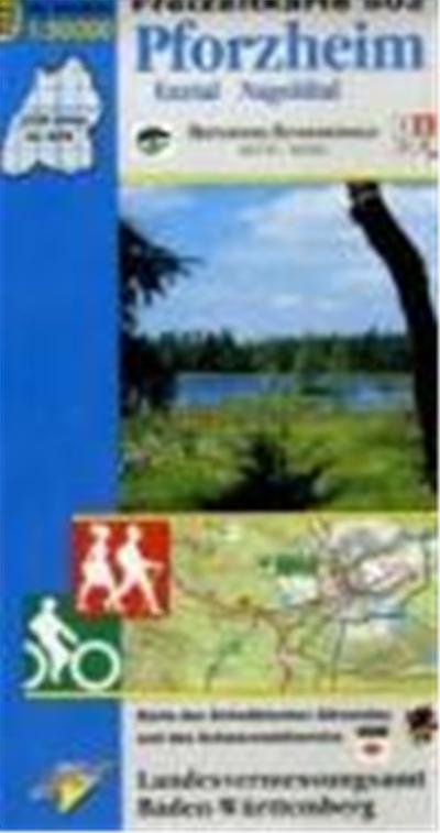 Pforzheim Enztal Nagoldtal. Freizeitkarte 1 : 50 000