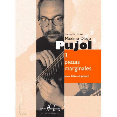 Partitions classique LEMOINE PUJOL M.D. - 3 PIEZAS MARGINALES - FLUTE, GUITARE Flûte traversière