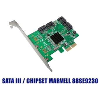 Carte Contrôleur RAID PCIe 4 Ports SATA + 2 Ports ESATA 6G - Marvell 88SE9230