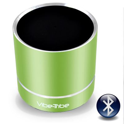 Vibe-Tribe - Troll PLUS Lime Green: Ultracompact 12 Watt Haut-parleurs a Vibration Sans Fil, Bluetooth & Mains-libres