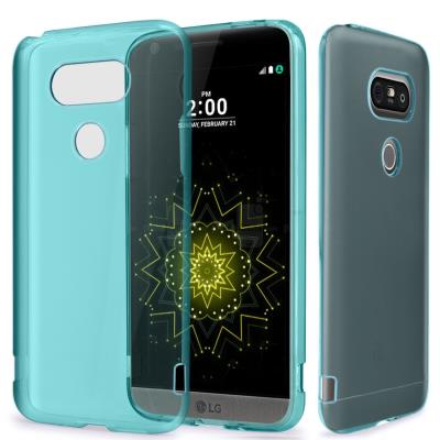 LG G5 Etui Housse Coque de protection Ultra Fine Silicone TPU Gel Pour LG G5 (Jelly - Bleu Lagon)