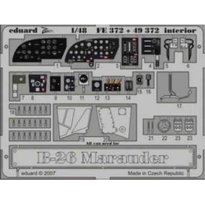 MAQUETTE B 26 MARAUDER INT.REVE/MON/48 EDUARD FE372