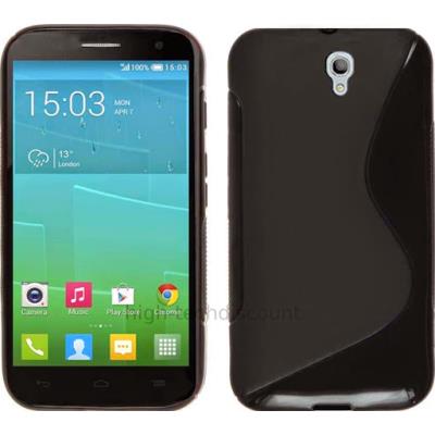 Housse etui coque pochette silicone gel fine pour Alcatel One Touch Idol 2S 6050 - NOIR