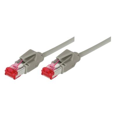 Cordon patch rj45 s ftp cat 6a lsoh snagless gris - 1 m