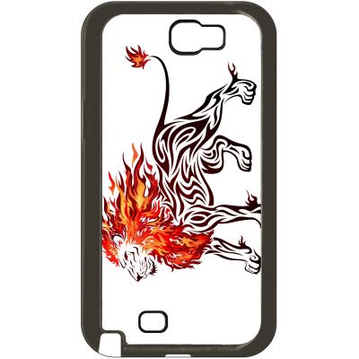 Coque samsung note 2 lion en feu