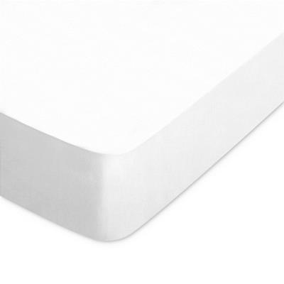 Drap housse uni 60x120 cm 100% coton ALTO Blanc