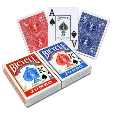 Us playing card co. - 1004949 - jeu de société - bicycle rider back jumbo index - 2 pack