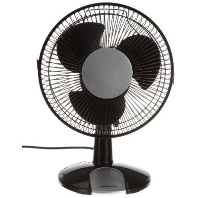 HONEYWELL HT109E VENTILATEUR DE TABLE OSCILLANT NOIR/ARGENT