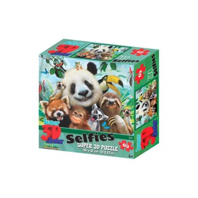 Prime 3D puzzle 3D enfants Zoo 63 pièces