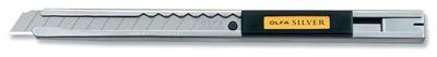 Cutter et lame inox Olfa silver lame sécable 9mm