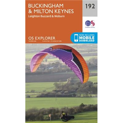 Os Explorer Map (192) Buckingham And Milton Keynes (Map)