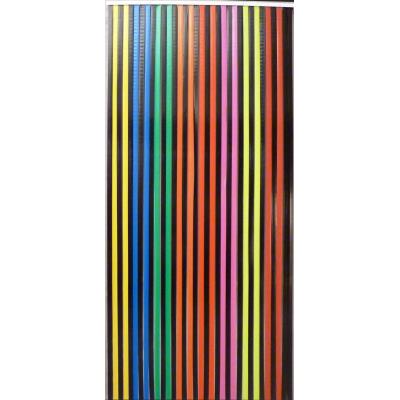 Rideau à lanière de 24 mm noir et multicolore