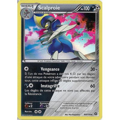 Carte Pokemon - XY11- Offensive vapeur - Scalproie - PV 100 - 64/114 - Holo Rare - VF État correct -  reconditionné disponible sur Fnac