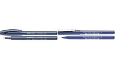 SCHNEIDER - Stylo roller à encre TOPBALL 857,rouge, largeur de tracé: 0,6 mm, couleur du corps: bleu dur / rouge -8572