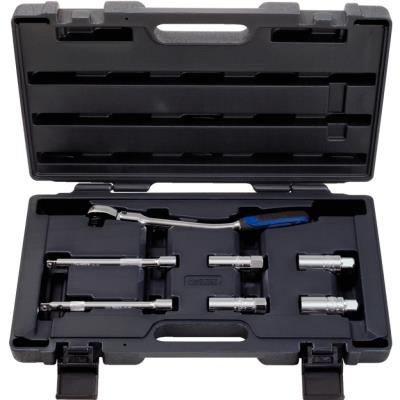 KS Tools Jeu de douilles à bougie chromées 7 pièces 3/8