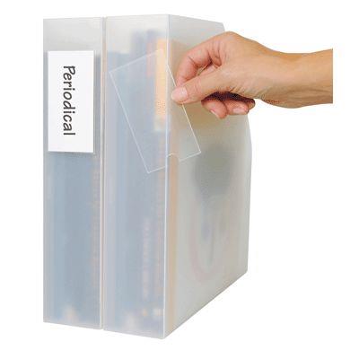 Porte Etiquettes Planche A4 55x102mm - Blister de 24