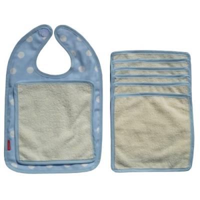 Ideenreich wipe away smudges bavoir motif pois bleu