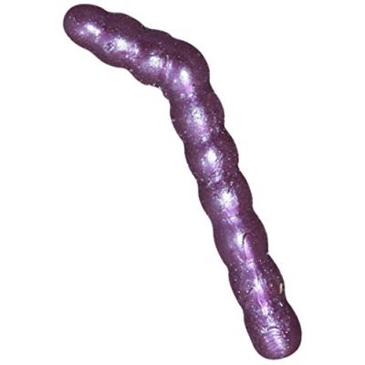 Sud est appats chenille lot de 2 appâts violet rouge translucide