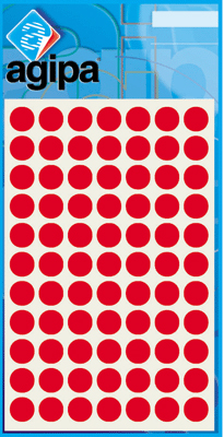 AGIPA 462 PASTILLES ADH DIAM 8MM ROOD 1