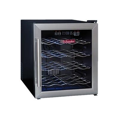 La Sommelière Service LS16 - Cave à vin - pose libre - noir/inox