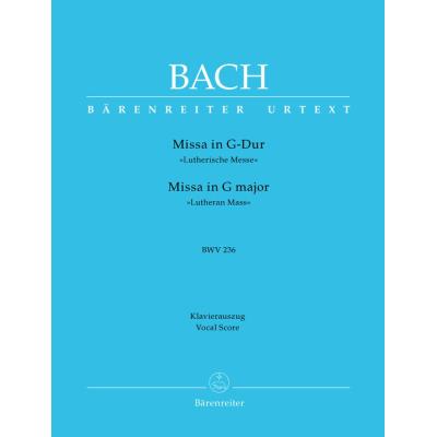 Partitions classique BARENREITER BACH J.S. - MESSE EN SOL MAJEUR BWV 236, LUTHERAN MASS - CHANT, PIANO Choeur et ensemble vocal
