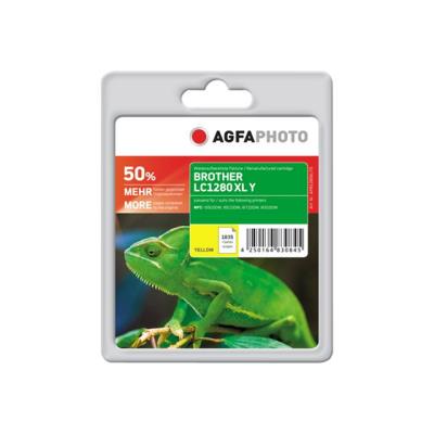 AgfaPhoto - geel - inktcartridge (alternatief voor: Brother LC1280XLY)