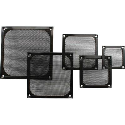 Inline® Noir Grille Ventilateur, Filtre Aluminium, 140X140mm, 33372S