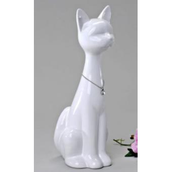 Statuette Chat Ceramique Blanche Statuette Achat Prix Fnac