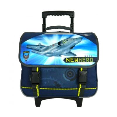 Cartable à roulettes 38cm New Hero Bleu Marine